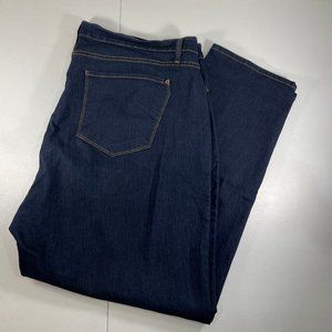 James Icon Jeans Women's Plus Size 22 Twiggy Z China Doll Dark Wash Blue Denim